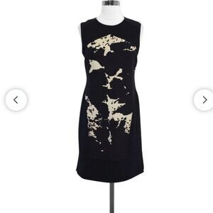 Black & Cream Abstract Print Dress Sz 4